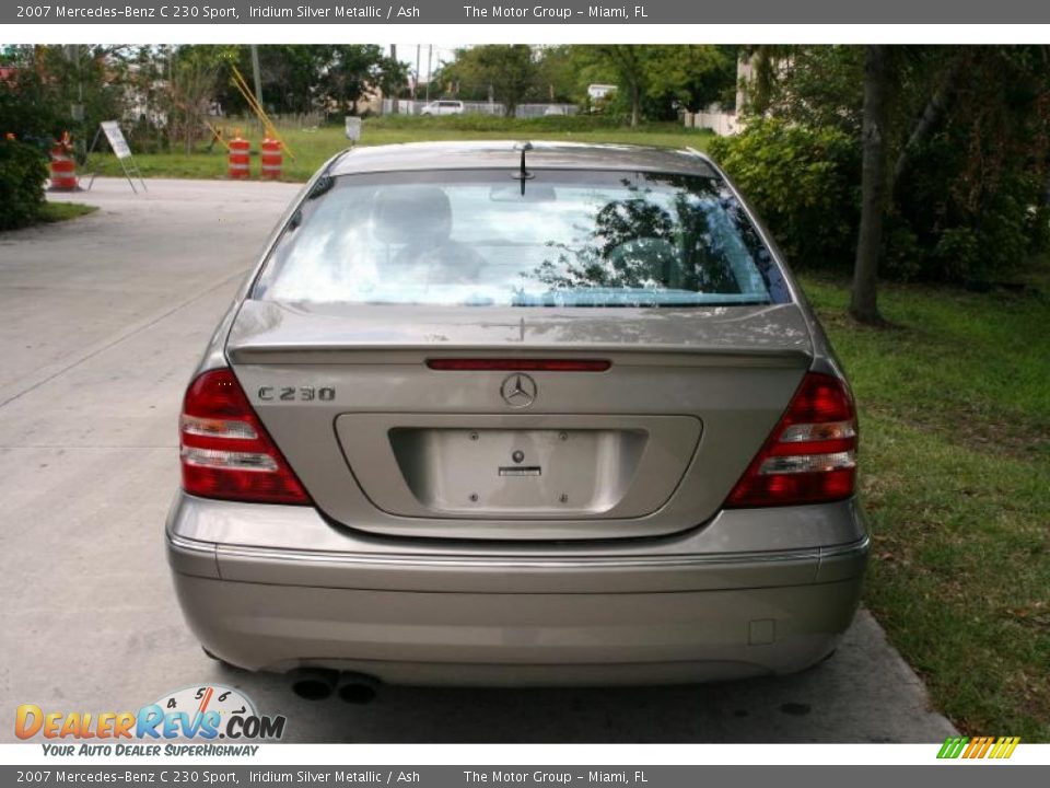 2007 Mercedes-Benz C 230 Sport Iridium Silver Metallic / Ash Photo #7