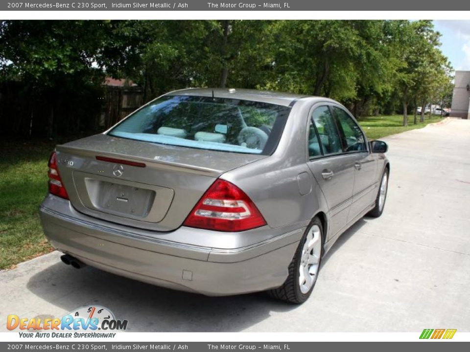 2007 Mercedes-Benz C 230 Sport Iridium Silver Metallic / Ash Photo #8