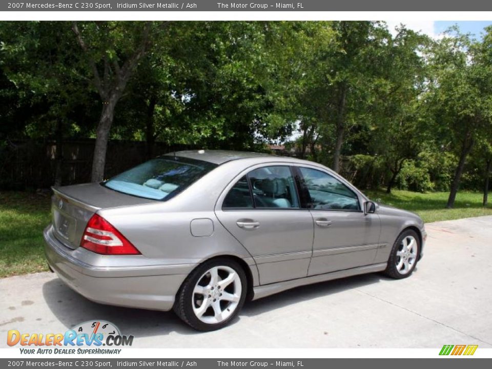 2007 Mercedes-Benz C 230 Sport Iridium Silver Metallic / Ash Photo #9