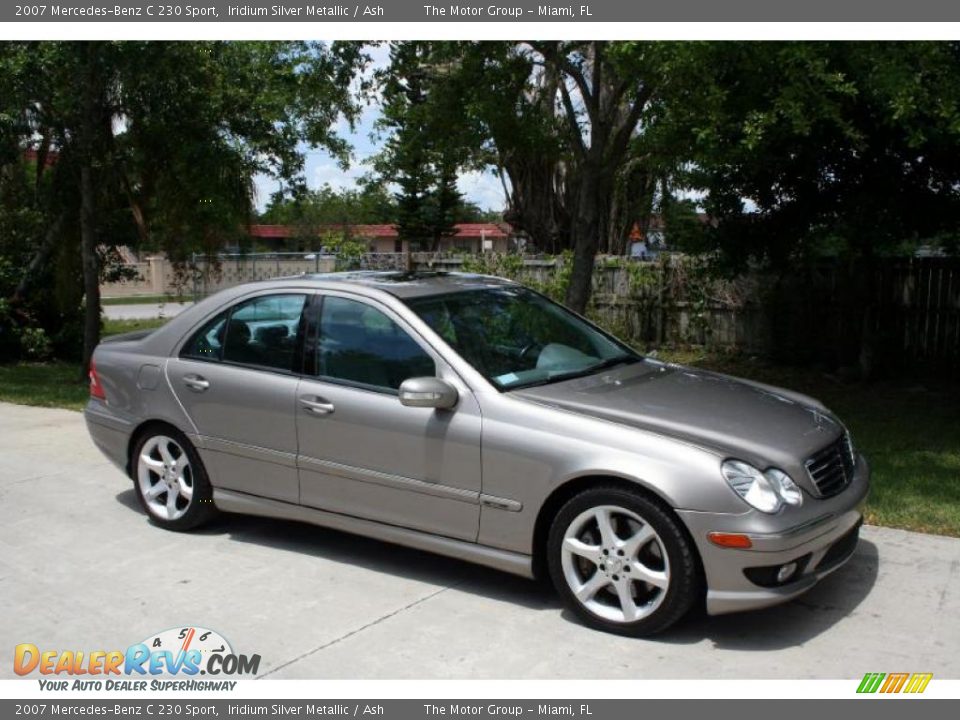 2007 Mercedes-Benz C 230 Sport Iridium Silver Metallic / Ash Photo #12