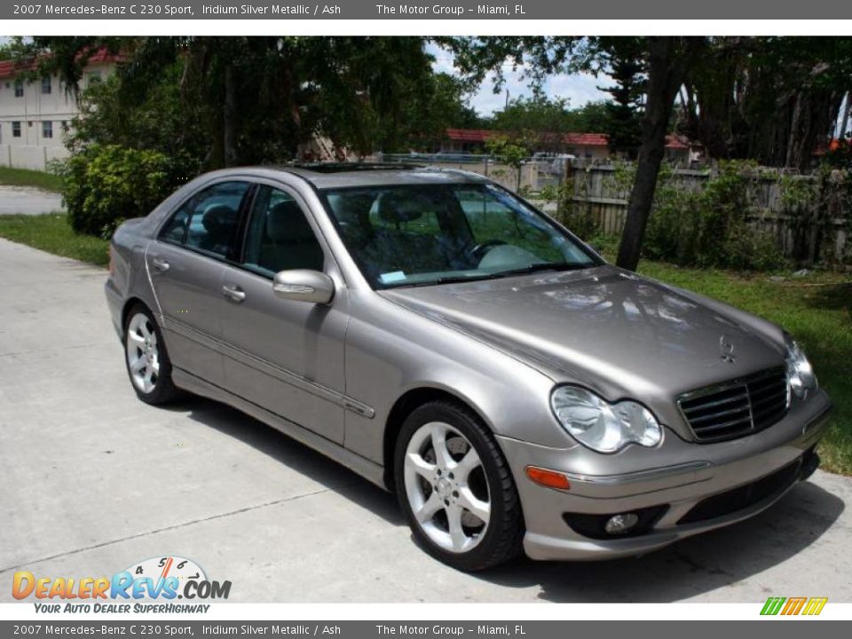 2007 Mercedes-Benz C 230 Sport Iridium Silver Metallic / Ash Photo #13