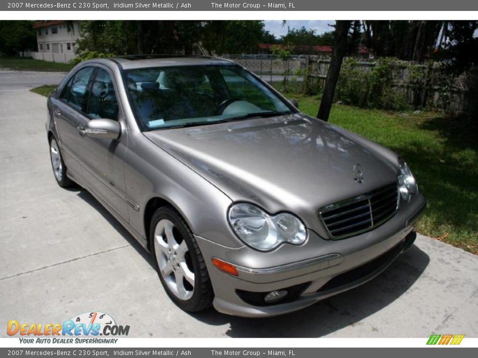 2007 Mercedes-Benz C 230 Sport Iridium Silver Metallic / Ash Photo #15