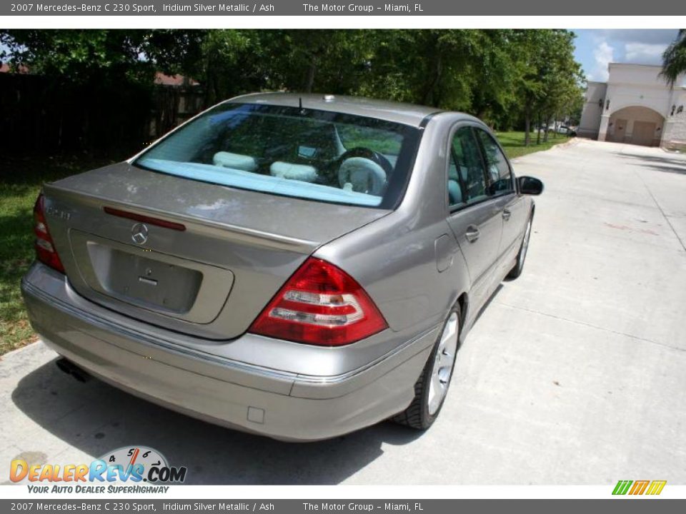2007 Mercedes-Benz C 230 Sport Iridium Silver Metallic / Ash Photo #18