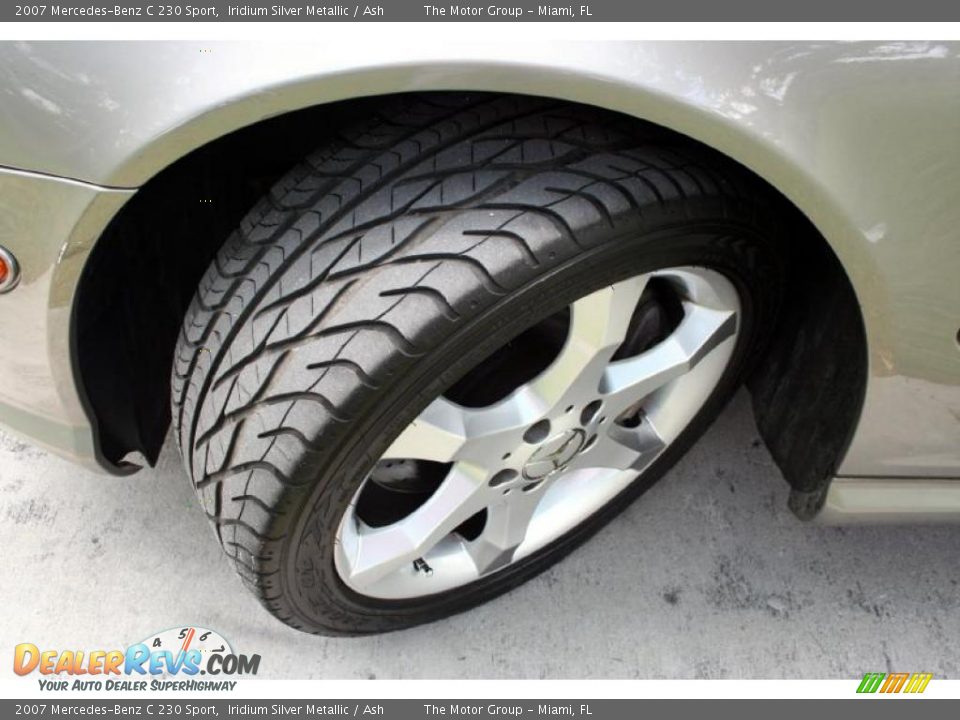 2007 Mercedes-Benz C 230 Sport Iridium Silver Metallic / Ash Photo #25