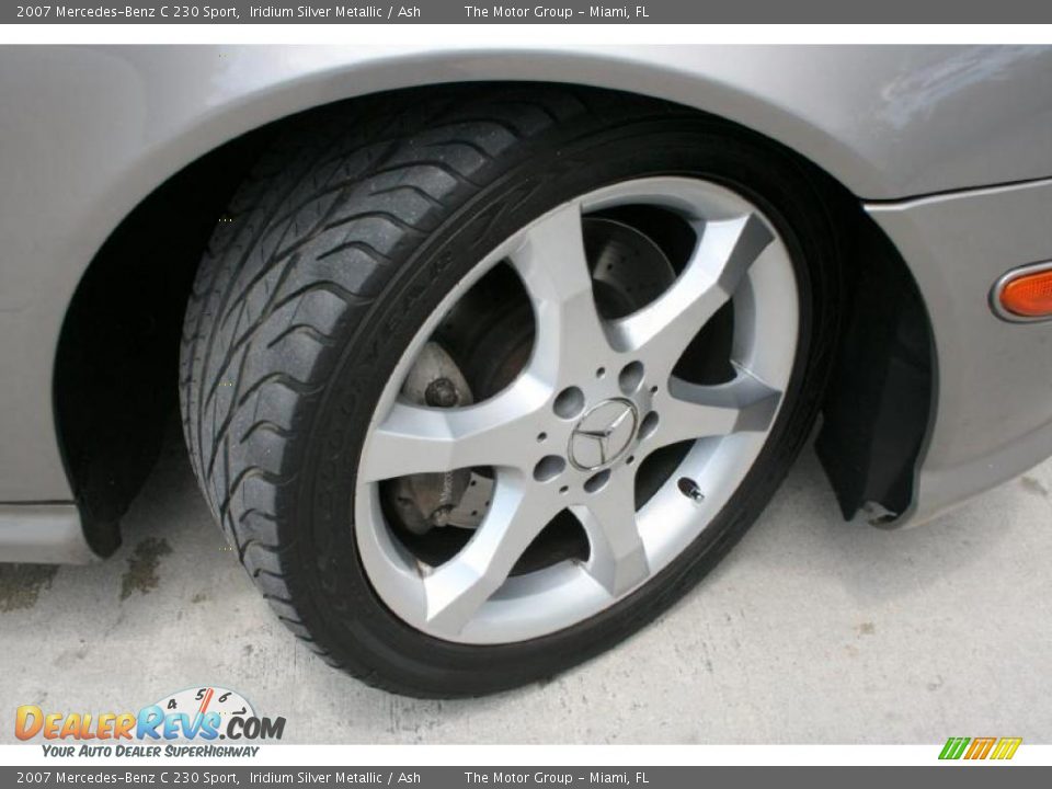 2007 Mercedes-Benz C 230 Sport Iridium Silver Metallic / Ash Photo #26