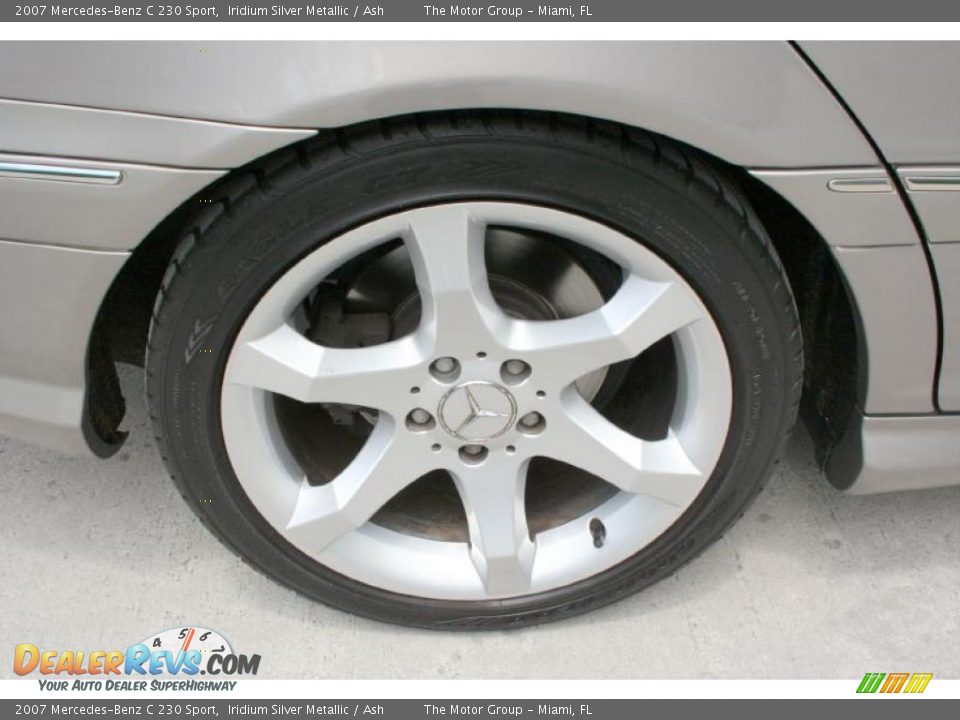 2007 Mercedes-Benz C 230 Sport Iridium Silver Metallic / Ash Photo #27