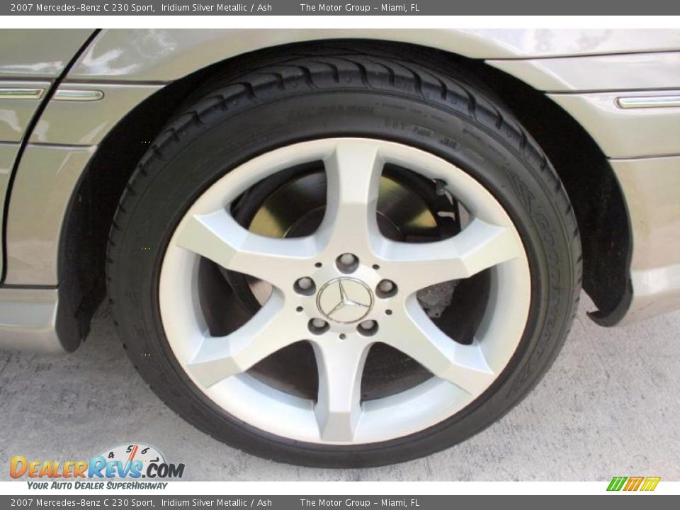 2007 Mercedes-Benz C 230 Sport Iridium Silver Metallic / Ash Photo #28