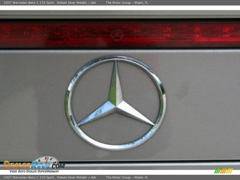 2007 Mercedes-Benz C 230 Sport Iridium Silver Metallic / Ash Photo #29