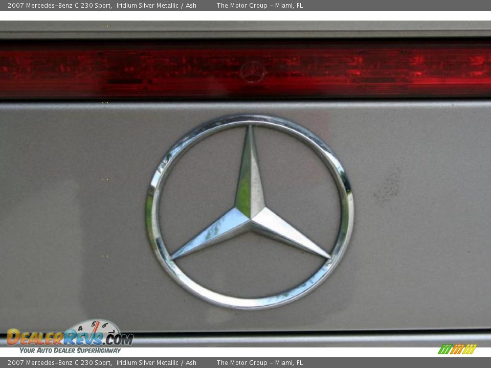 2007 Mercedes-Benz C 230 Sport Iridium Silver Metallic / Ash Photo #30