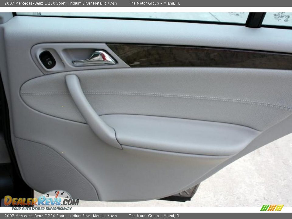 2007 Mercedes-Benz C 230 Sport Iridium Silver Metallic / Ash Photo #34