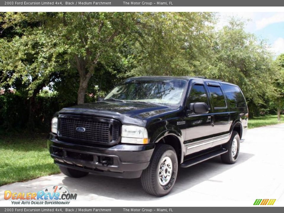 2003 Ford Excursion Limited 4x4 Black / Medium Parchment Photo #1