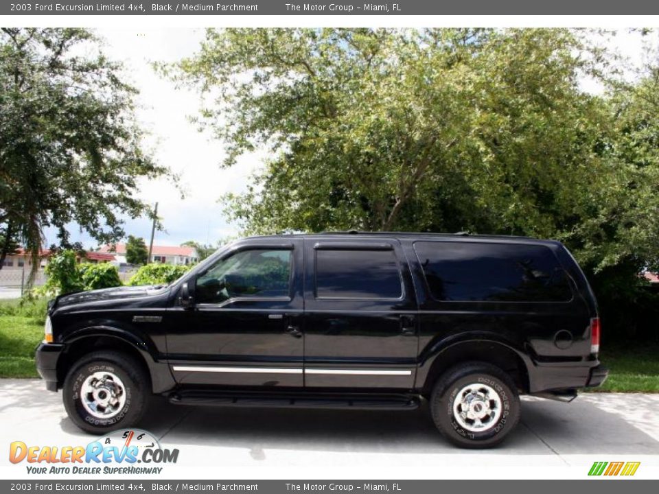 2003 Ford Excursion Limited 4x4 Black / Medium Parchment Photo #4