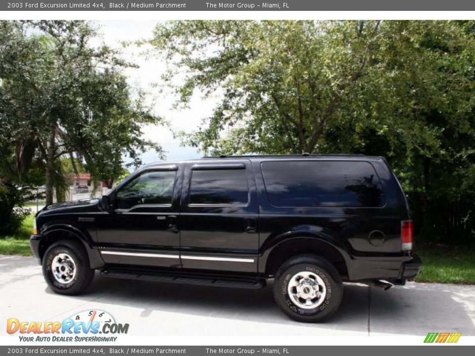 2003 Ford Excursion Limited 4x4 Black / Medium Parchment Photo #5