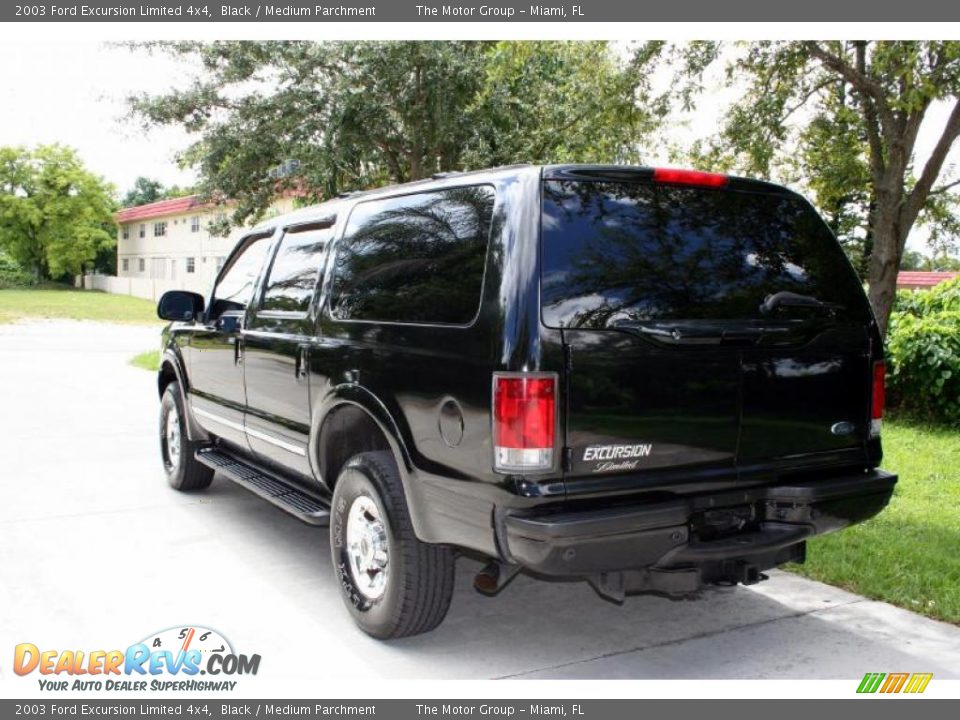 2003 Ford Excursion Limited 4x4 Black / Medium Parchment Photo #7