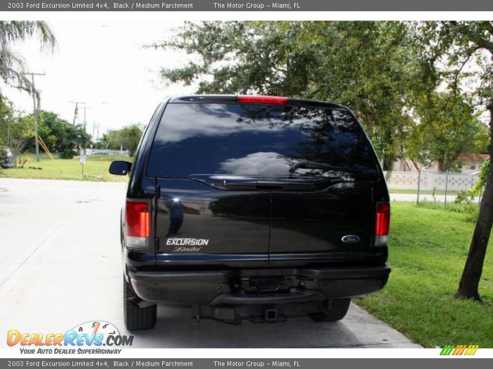 2003 Ford Excursion Limited 4x4 Black / Medium Parchment Photo #8