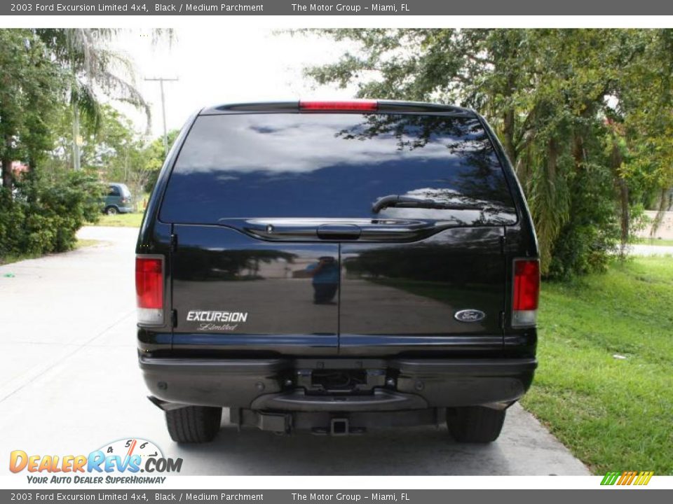 2003 Ford Excursion Limited 4x4 Black / Medium Parchment Photo #9