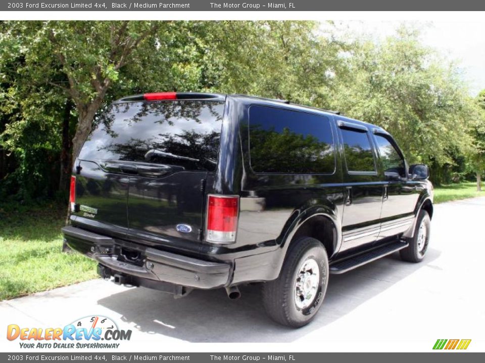 2003 Ford Excursion Limited 4x4 Black / Medium Parchment Photo #10