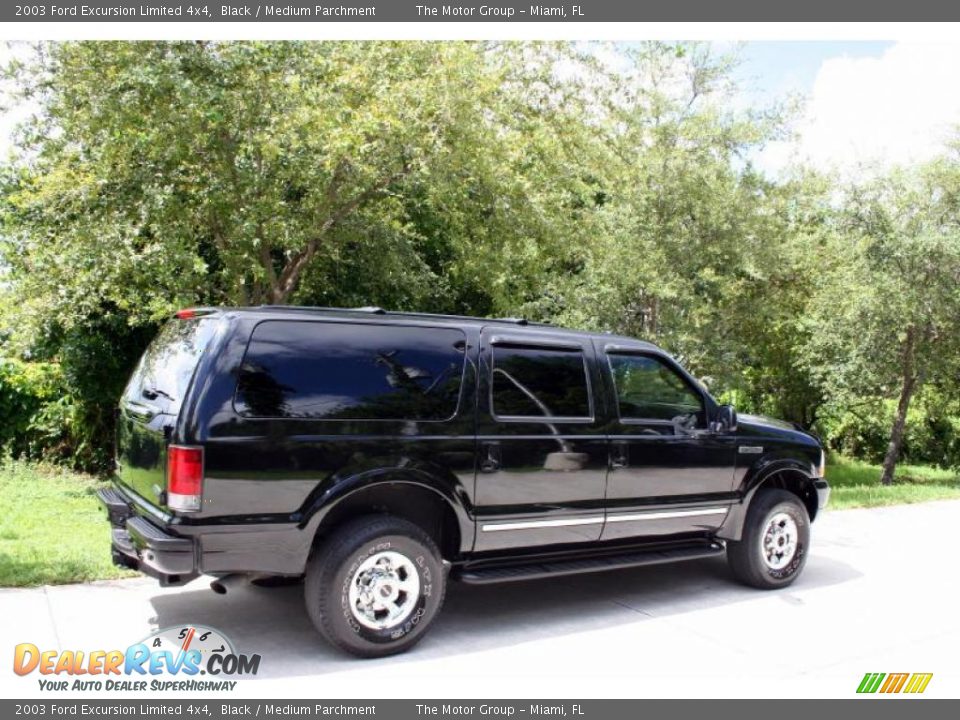 2003 Ford Excursion Limited 4x4 Black / Medium Parchment Photo #11