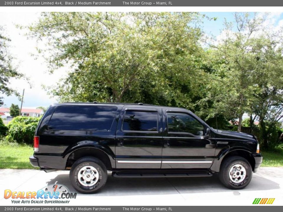 2003 Ford Excursion Limited 4x4 Black / Medium Parchment Photo #12
