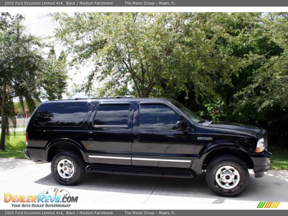 2003 Ford Excursion Limited 4x4 Black / Medium Parchment Photo #13