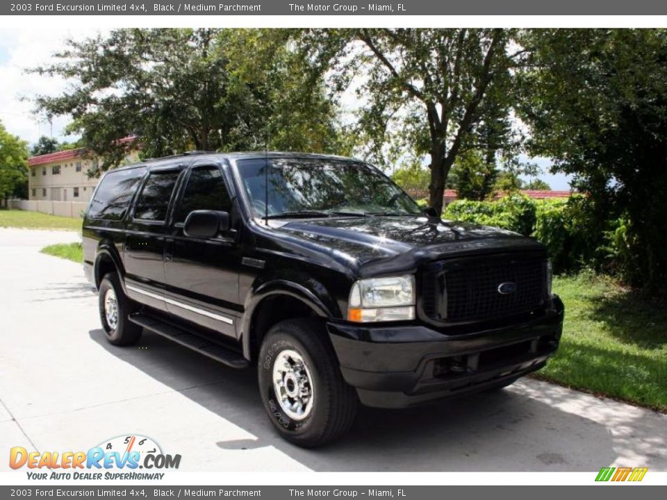 2003 Ford Excursion Limited 4x4 Black / Medium Parchment Photo #15