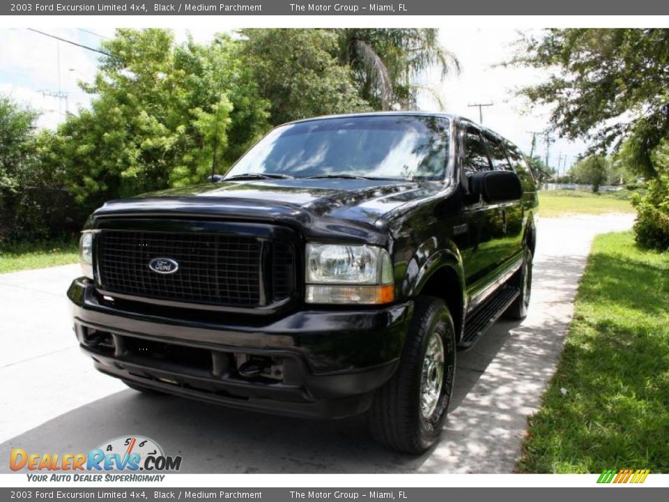 2003 Ford Excursion Limited 4x4 Black / Medium Parchment Photo #18
