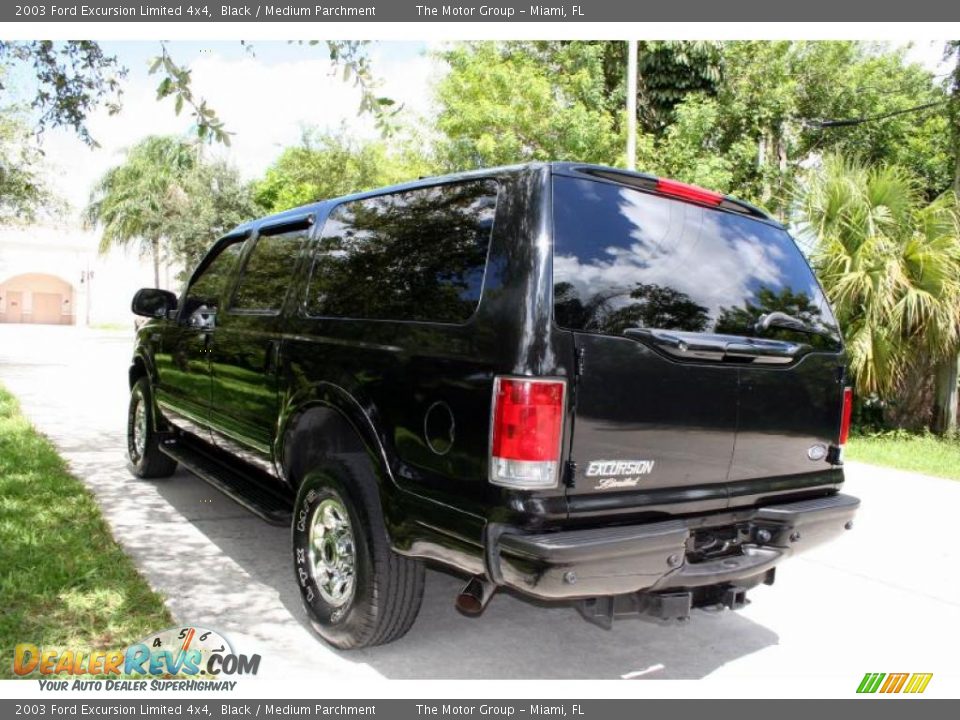 2003 Ford Excursion Limited 4x4 Black / Medium Parchment Photo #19