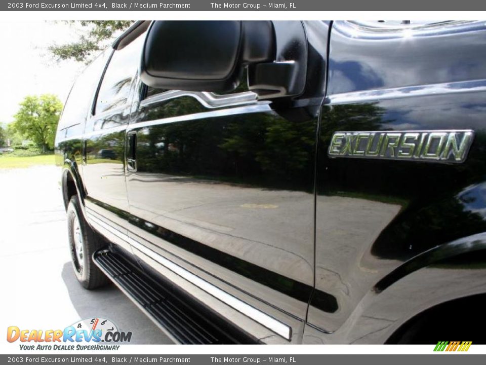 2003 Ford Excursion Limited 4x4 Black / Medium Parchment Photo #21