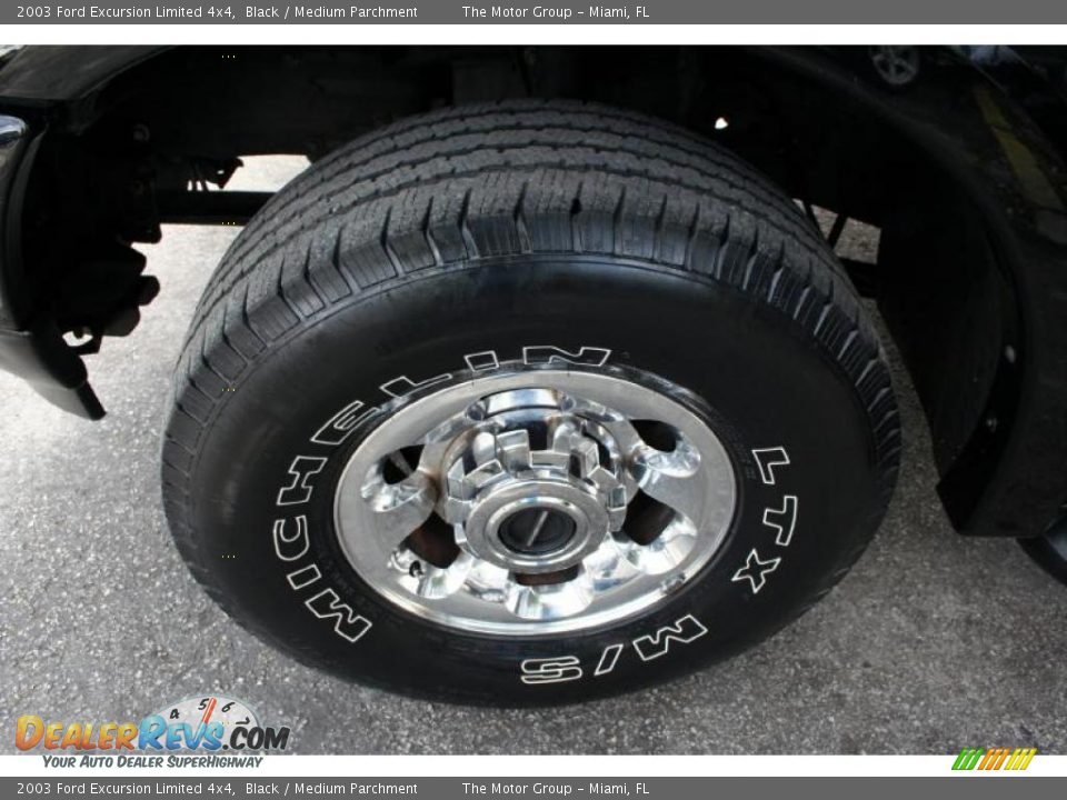 2003 Ford Excursion Limited 4x4 Black / Medium Parchment Photo #31