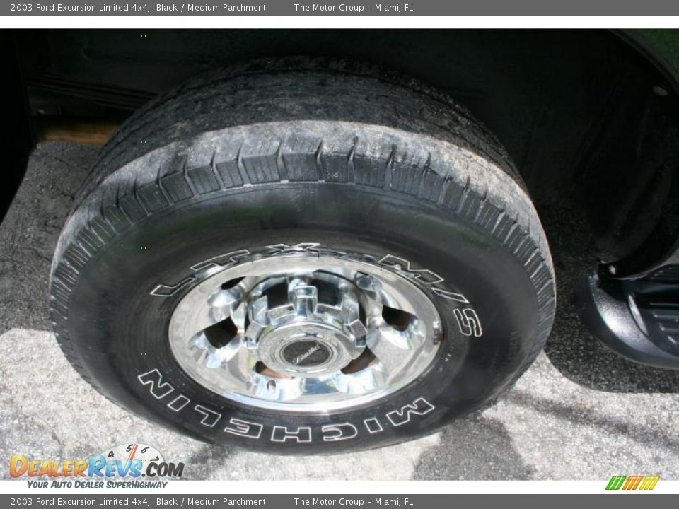 2003 Ford Excursion Limited 4x4 Black / Medium Parchment Photo #33