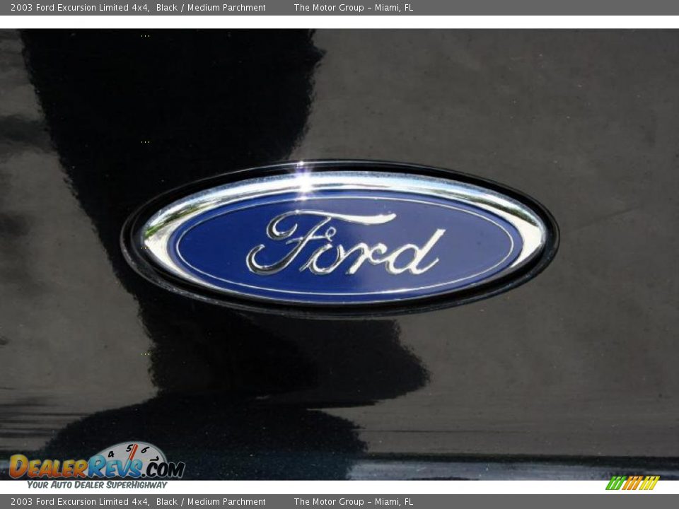 2003 Ford Excursion Limited 4x4 Black / Medium Parchment Photo #36