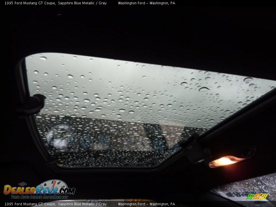 1995 Ford Mustang GT Coupe Sapphire Blue Metallic / Gray Photo #13