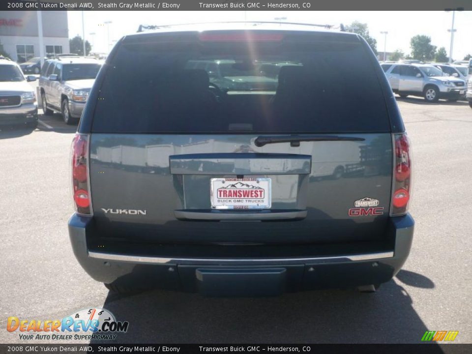 2008 GMC Yukon Denali AWD Stealth Gray Metallic / Ebony Photo #4