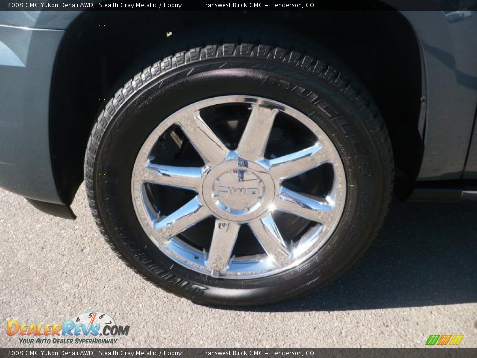 2008 GMC Yukon Denali AWD Stealth Gray Metallic / Ebony Photo #6