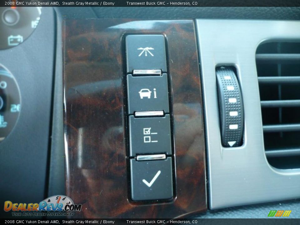 2008 GMC Yukon Denali AWD Stealth Gray Metallic / Ebony Photo #21