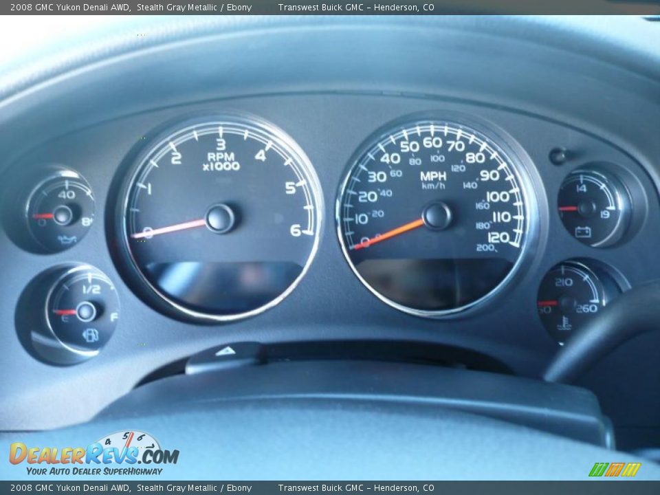 2008 GMC Yukon Denali AWD Stealth Gray Metallic / Ebony Photo #25