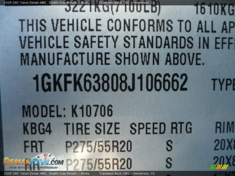 2008 GMC Yukon Denali AWD Stealth Gray Metallic / Ebony Photo #27