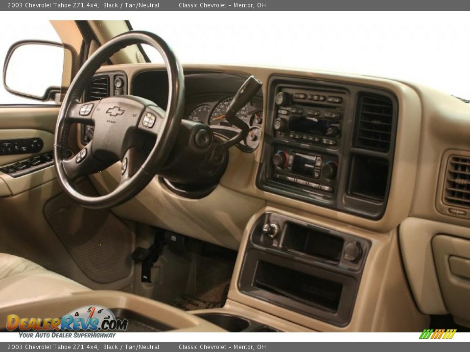 2003 Chevrolet Tahoe Z71 4x4 Black / Tan/Neutral Photo #18