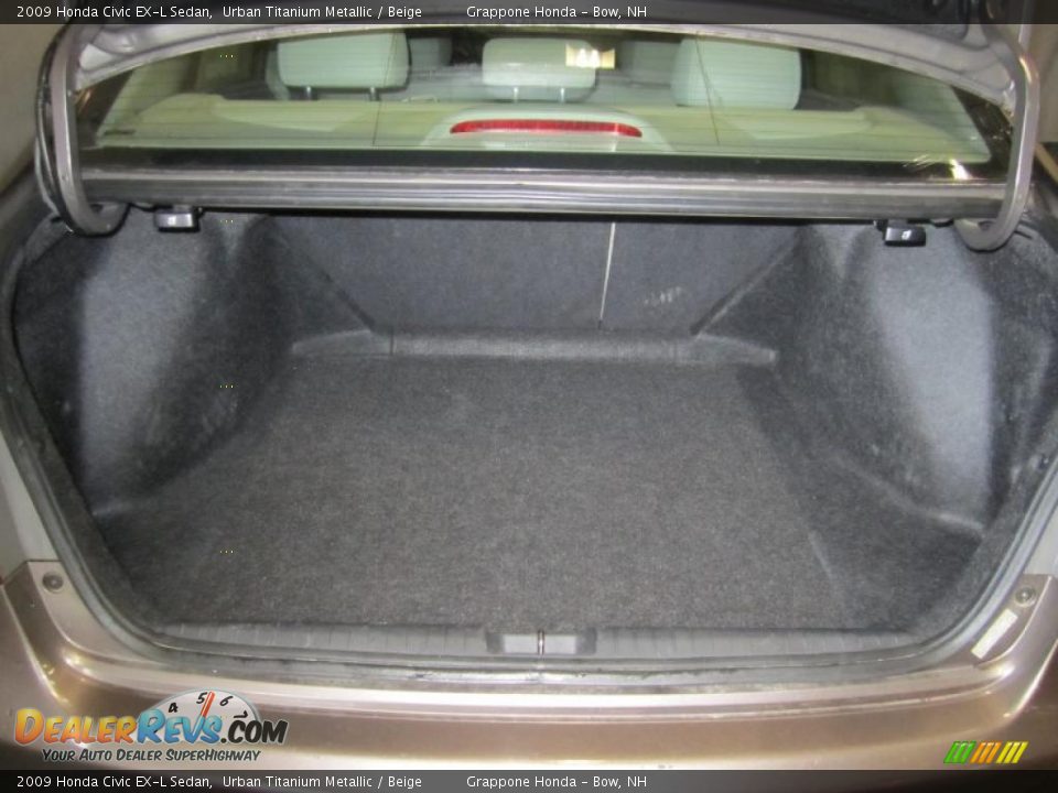 2009 Honda Civic EX-L Sedan Urban Titanium Metallic / Beige Photo #10
