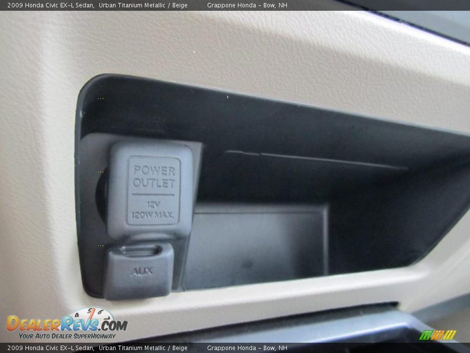 2009 Honda Civic EX-L Sedan Urban Titanium Metallic / Beige Photo #23