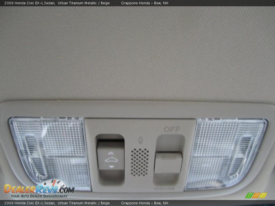 2009 Honda Civic EX-L Sedan Urban Titanium Metallic / Beige Photo #24