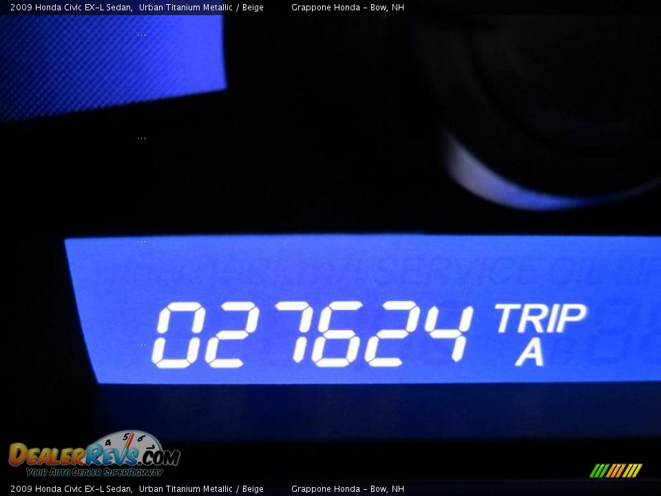 2009 Honda Civic EX-L Sedan Urban Titanium Metallic / Beige Photo #26