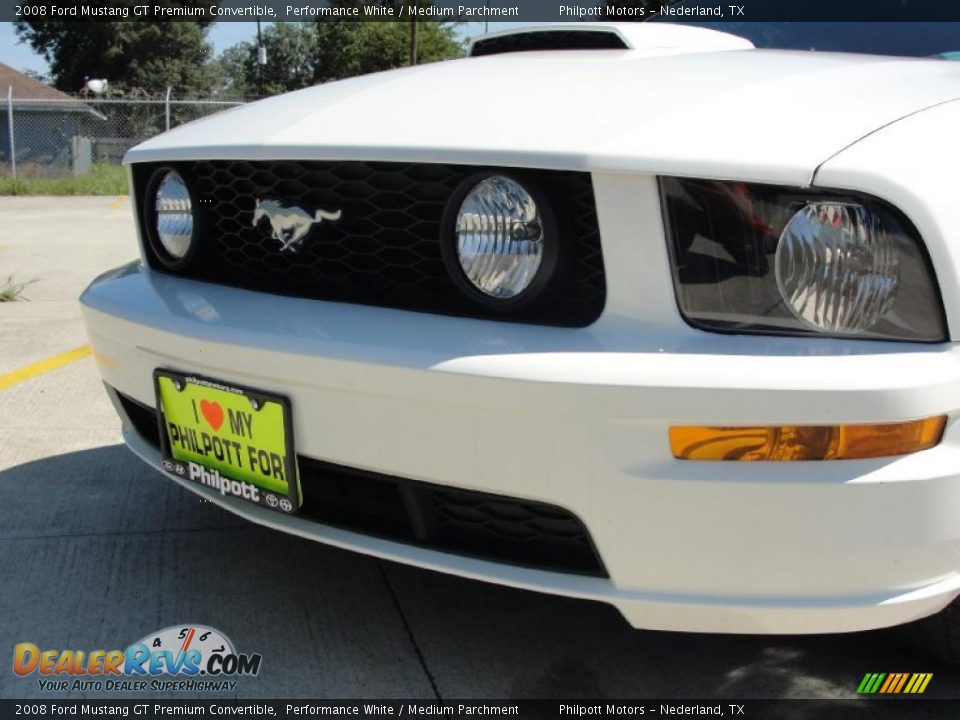 2008 Ford Mustang GT Premium Convertible Performance White / Medium Parchment Photo #12