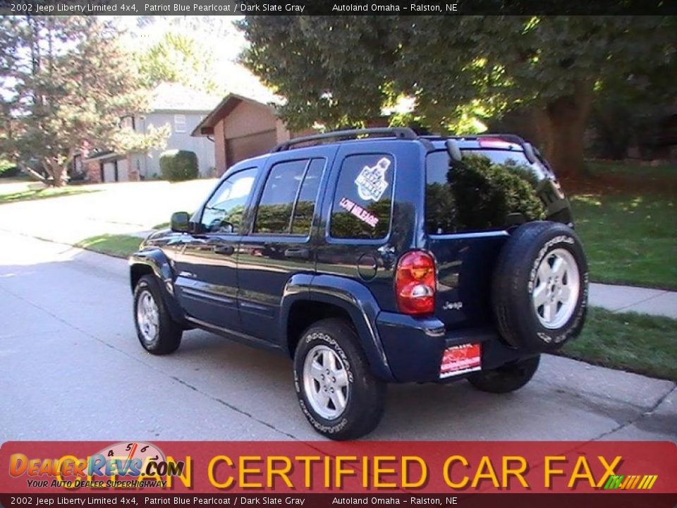 2002 Jeep Liberty Limited 4x4 Patriot Blue Pearlcoat / Dark Slate Gray Photo #6