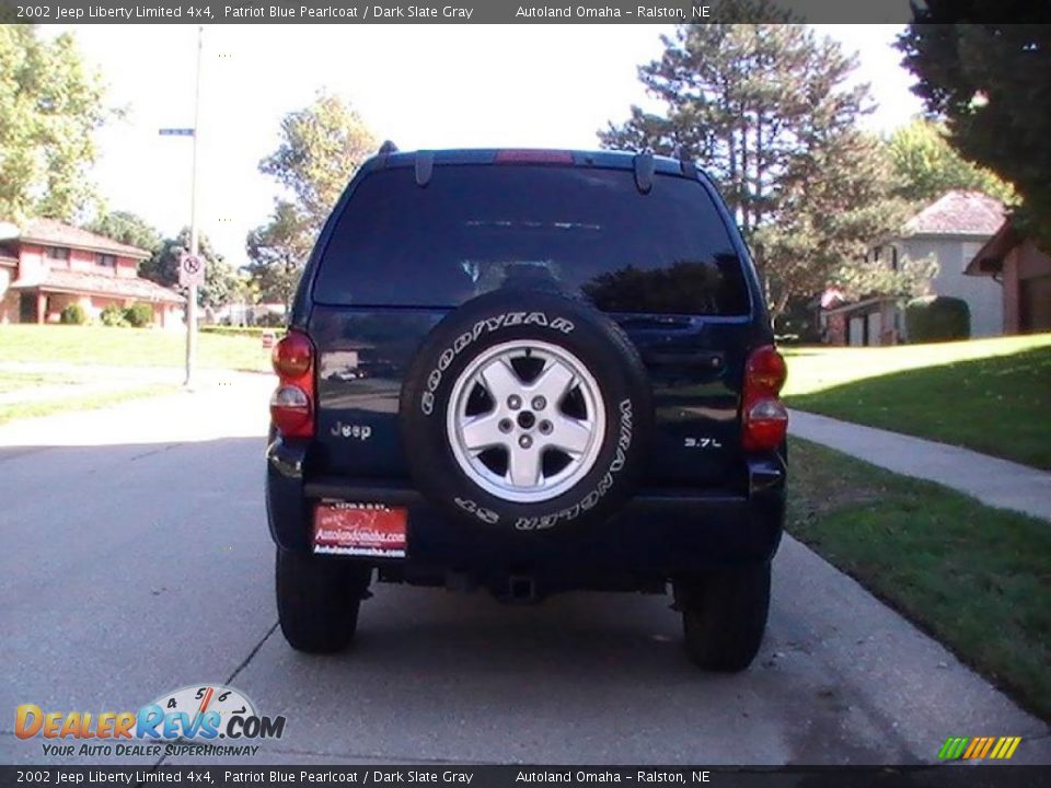 2002 Jeep Liberty Limited 4x4 Patriot Blue Pearlcoat / Dark Slate Gray Photo #11