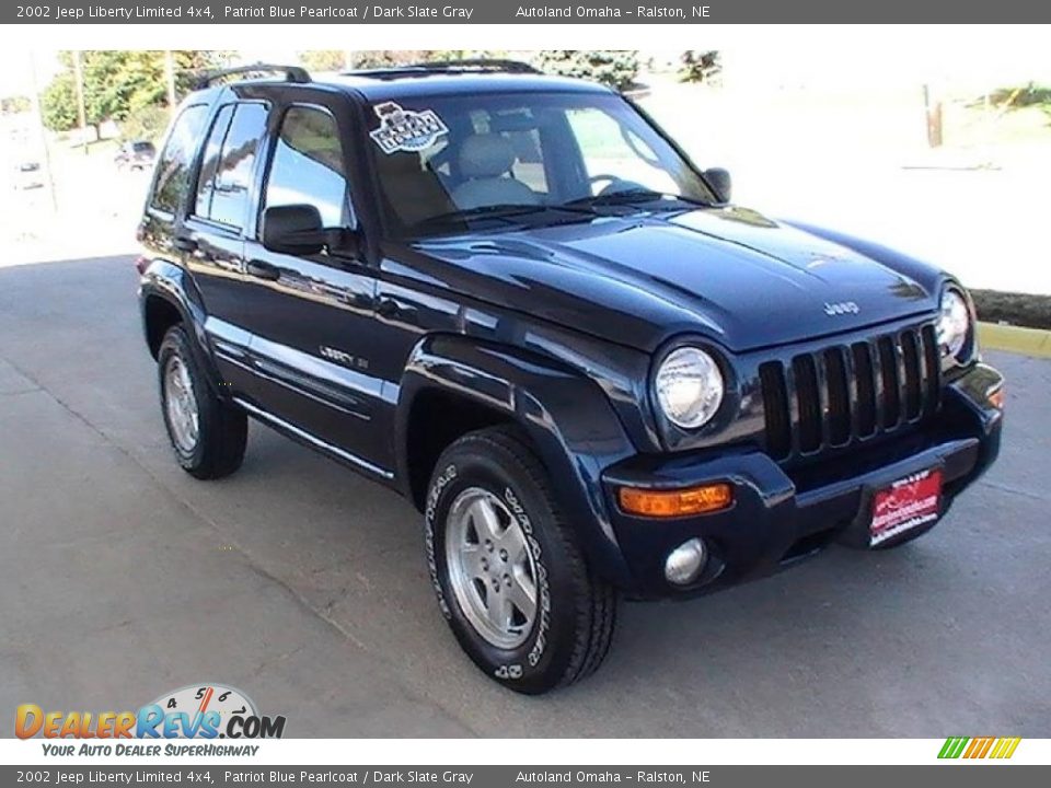 2002 Jeep Liberty Limited 4x4 Patriot Blue Pearlcoat / Dark Slate Gray Photo #14