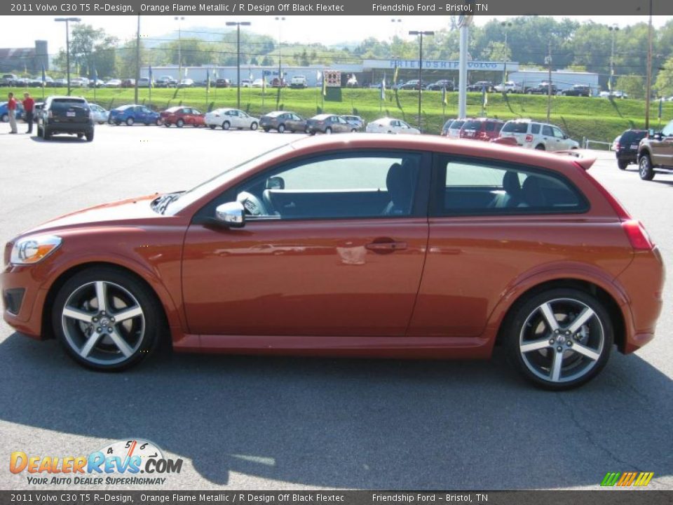 2011 Volvo C30 T5 R-Design Orange Flame Metallic / R Design Off Black Flextec Photo #1