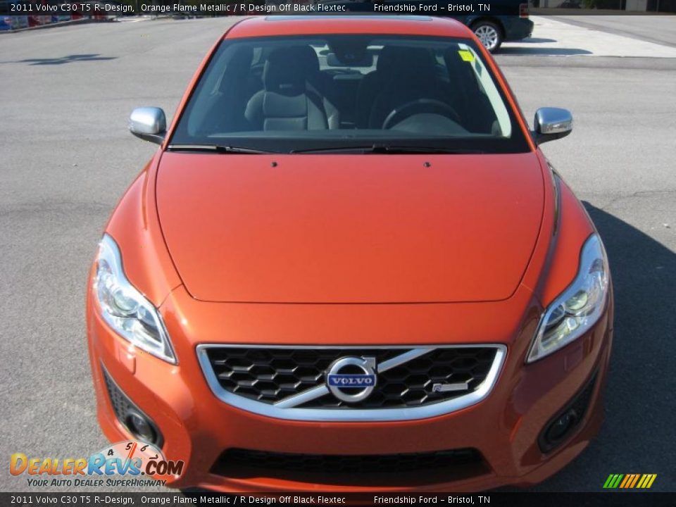 2011 Volvo C30 T5 R-Design Orange Flame Metallic / R Design Off Black Flextec Photo #3