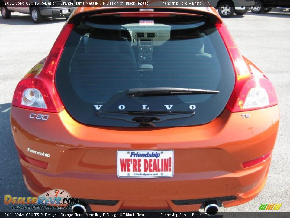 2011 Volvo C30 T5 R-Design Orange Flame Metallic / R Design Off Black Flextec Photo #7