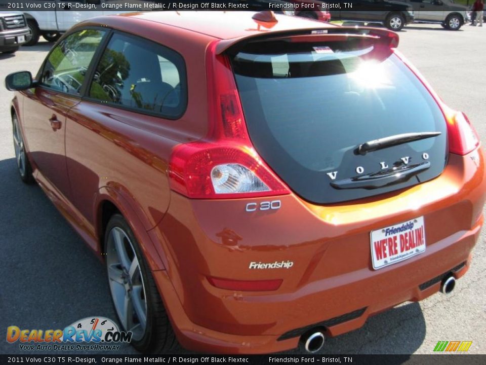 2011 Volvo C30 T5 R-Design Orange Flame Metallic / R Design Off Black Flextec Photo #8